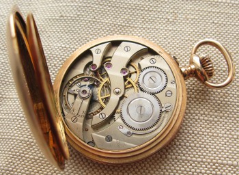 Карманные часы, HENRY MOSER, золото 56 проба, 95.3 грамма, 52мм. Швейцария., Артикул 1672