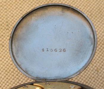 Карманные часы Павел Буре, вороненая сталь, 1916г., 35.5 мм. Оригинальная коробка,на ходу., Артикул 1675