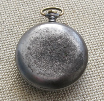Карманные часы Павел Буре, вороненая сталь, 1916г., 35.5 мм. Оригинальная коробка,на ходу., Артикул 1675