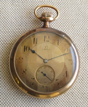 Карманные часы OMEGA, Омега, золото 56 проба, Швейцария, 1912-1916гг. 51мм. 83.1 грамма., Артикул 1683