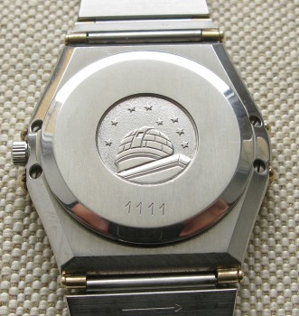 OMEGA CONSTELLATION CHRONOMETER, MANHATTAN, золото, сталь, Швейцария, автоподзавод , 1984г.35мм., Артикул 1684