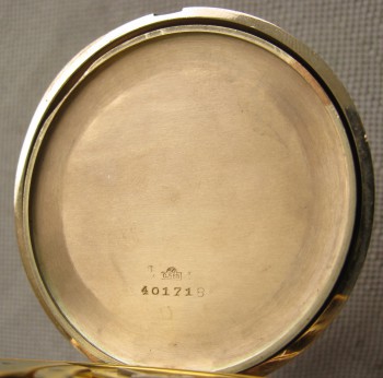 Карманные часы PATEK PHILIPPE, Швейцария,  через торговый дом В. ГАБЮ, Москва,  золото 585 проба, 117.6 грамма, 1910-1915.,на ходу. диаметр 53мм., Артикул 1699