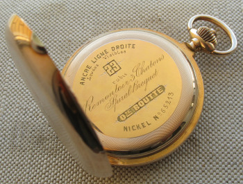 Часы карманные , золото 585 проба, 122 грамма, 55мм,  золотые шатоны, 23 камня, Швейцария, начало 20 века.на ходу ., Артикул 1707