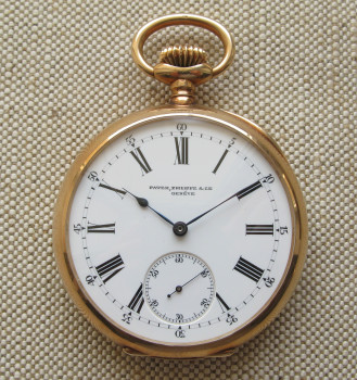 Карманные часы, PATEK PHILIPPE, для F.Winter Санктъ-Петербург, Швейцария, золото 56 проба, 96,9грамма, 51,4мм, 1904-1905гг. на ходу., Артикул 1720