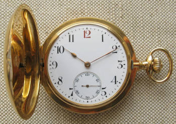 Карманные часы, Омега, OMEGA, золото 750 проба, 133,5 грамма, 54,6мм, 1916г., выписка из архива Омега, выписка из магазина . на ходу. коробка не входит в стоимость лота., Артикул 1721