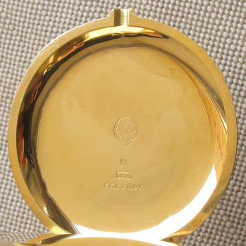 Карманные часы, Омега, OMEGA, золото 750 проба, 133,5 грамма, 54,6мм, 1916г., выписка из архива Омега, выписка из магазина . на ходу. коробка не входит в стоимость лота., Артикул 1721