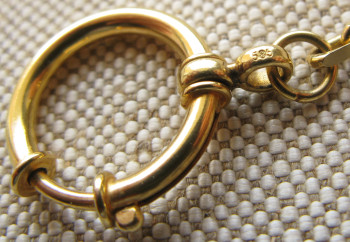 Цепочка для карманных часов, золото 585 проба, 15,2грамма, 275мм., Артикул 1722