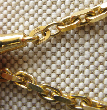 Цепочка для карманных часов, золото 585 проба, 15,2грамма, 275мм., Артикул 1722