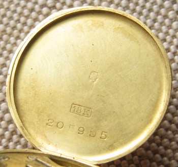 Наручные часы, ZENITH, золото 750 проба, 1918г., 16.1грамма, 25мм, дефект циферблата, на ходу., Артикул 1729