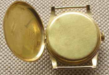 Наручные часы, ZENITH, золото 750 проба, 1918г., 16.1грамма, 25мм, дефект циферблата, на ходу., Артикул 1729