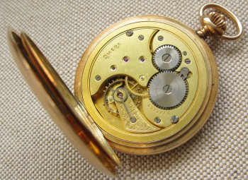 Карманные часы, Омега, OMEGA, золото 585 проба, 1925-1929г., Швейцария, 90,3грамма., Артикул 1739