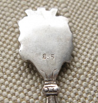 BAD BERTRICH,ложечка с гербом города, серебро 835 проба, 104мм, 10грамм., Артикул 235