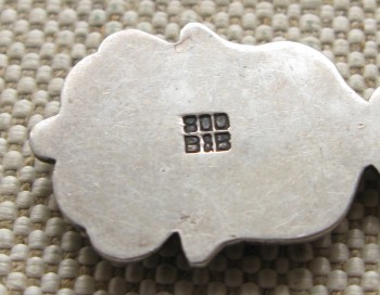 OBERJOCH, ложечка с гербом города, серебро 800 проба, 101мм, 8,8 грамма., Артикул 241