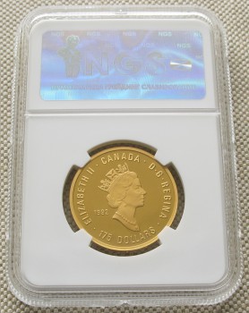 Канада 175 долларов 1992г  PF 67 Ultra Cameo слаб 16.97 грамма 917 проба золото 100 летие олимпийских игр, Артикул 320