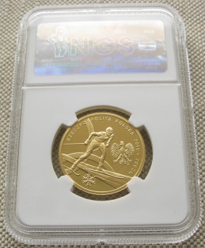 Польша 200 злотых 2010г PF 65 Ultra Cameo слаб  0.4485 унции 900 проба 15.5 грамма, Артикул 323