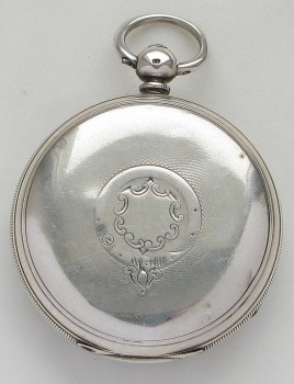 Часы карманные диаметр  50 мм серебро 925 проба, золото T. Harris Англия Wolverhampton 1875г., Артикул 36