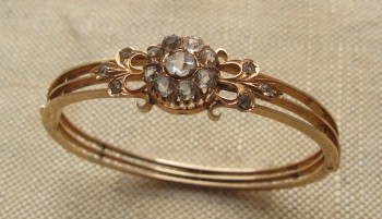 Браслет, золото 56 проба, Россия, Москва,  Фёдор Добровольский Николаевич, до 1908г., 16 грамм. 62мм., Артикул 521