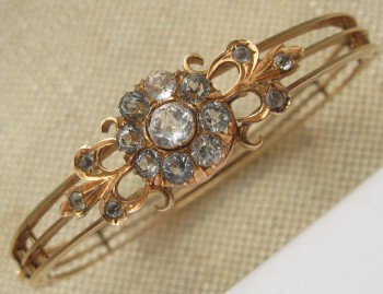 Браслет, золото 56 проба, Россия, Москва,  Фёдор Добровольский Николаевич, до 1908г., 16 грамм. 62мм., Артикул 521