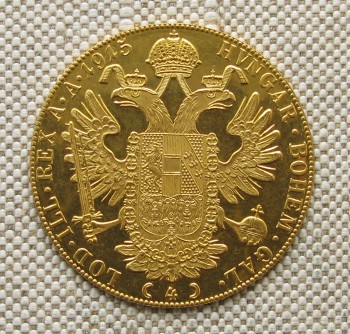 4 дуката, Австрия, 1915г., 13.96грамма золото 986 пробы., Артикул 561