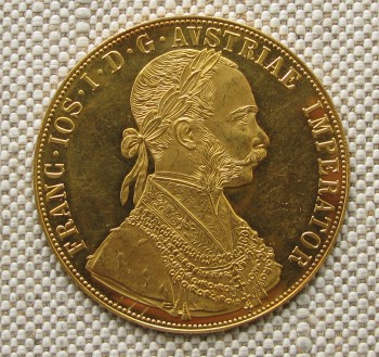 4 дуката, Австрия, 1915г., 13.96грамма золото 986 пробы., Артикул 561