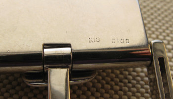 Пряжка для ремня, бриллианты 1.69ct расчетная, 1.89 реальная масса выбита ювелиром,  золото 750 проба, Артикул 596