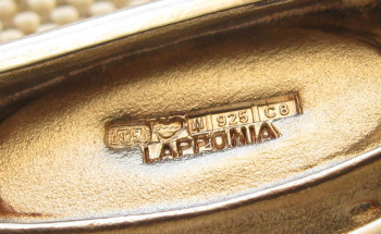 Браслет, серебро 925 проба, LAPPONIA, Финляндия, 36,6грамма, 1980г., Артикул 602