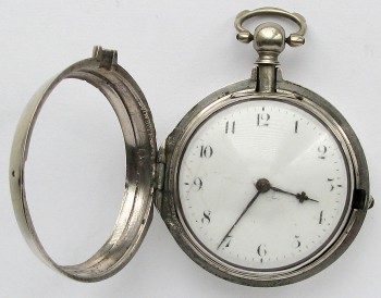 Карманные часы Англия LICHFIELD 1804г. THO'S STRIPLING цепь гааля футляр серебро 925проба 55мм, Артикул 70