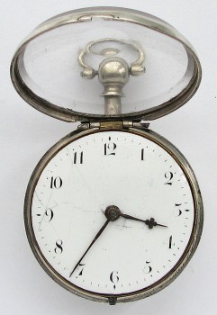 Карманные часы Англия LICHFIELD 1804г. THO'S STRIPLING цепь гааля футляр серебро 925проба 55мм, Артикул 70