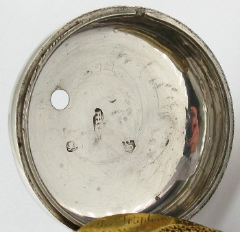Карманные часы Англия LICHFIELD 1804г. THO'S STRIPLING цепь гааля футляр серебро 925проба 55мм, Артикул 70
