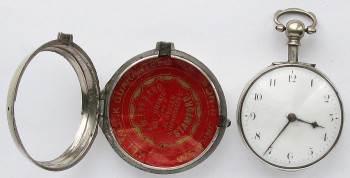 Карманные часы Англия LICHFIELD 1804г. THO'S STRIPLING цепь гааля футляр серебро 925проба 55мм, Артикул 70