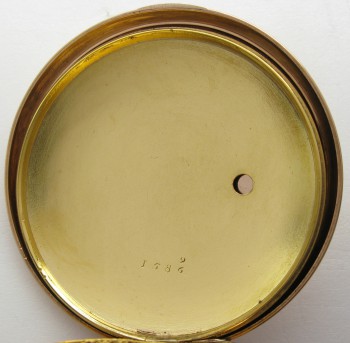Карманные часы, золото 750 проба, Франция, Париж, 54мм, 94грамма, 1822-1838г, Артикул 78