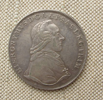Талер 1795 года Зальцбург Австрия слаб, Артикул 8080