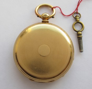 Часы карманные, золото 750 проба, Англия, Лондон, T.F. Cooper , Gathorpe Street 1873 г, 47мм, 84грам, Артикул 89
