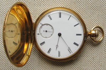 Карманные часы, репетир четвертной, PATEK PHILLIPPE, 1862г., золото 750 проба, 106.6грамма, 49мм. Швейцария, Женева. Герб князей Урусовых., Артикул 1695