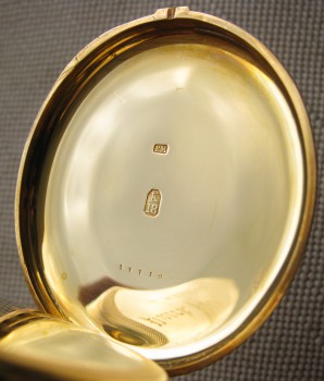 Карманные часы, репетир четвертной, PATEK PHILLIPPE, 1862г., золото 750 проба, 106.6грамма, 49мм. Швейцария, Женева. Герб князей Урусовых., Артикул 1695